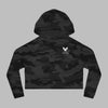 Women’s Eagle Culture Cropped Hooded Sweatshirt Black Camo
